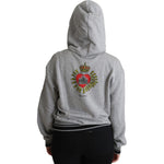 Dolce & Gabbana Gray Printed Hooded Exclusive Logo Sweater TSH5349-38