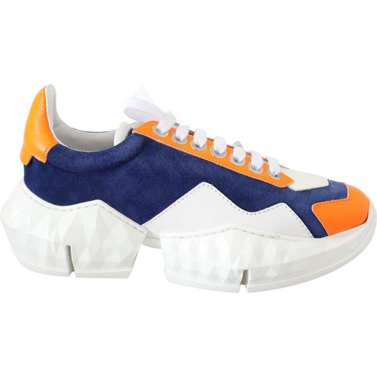 Jimmy Choo Electric Elegance Leather Mix Sneakers 192954953980