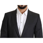 Dolce & Gabbana Gray Wool Single Breasted Coat Blazer JKT2709-52