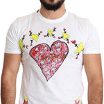 Dolce & Gabbana White Saint Valentine Print Cotton Men T-shirt TSH5469-44