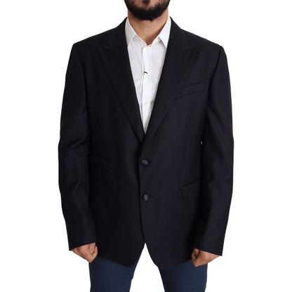 Dolce & Gabbana Black Wool Single Breasted NAPOLI Blazer