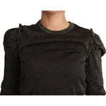 Dolce & Gabbana Black Gold Cropped Women Pullover Sweater TSH5690-36