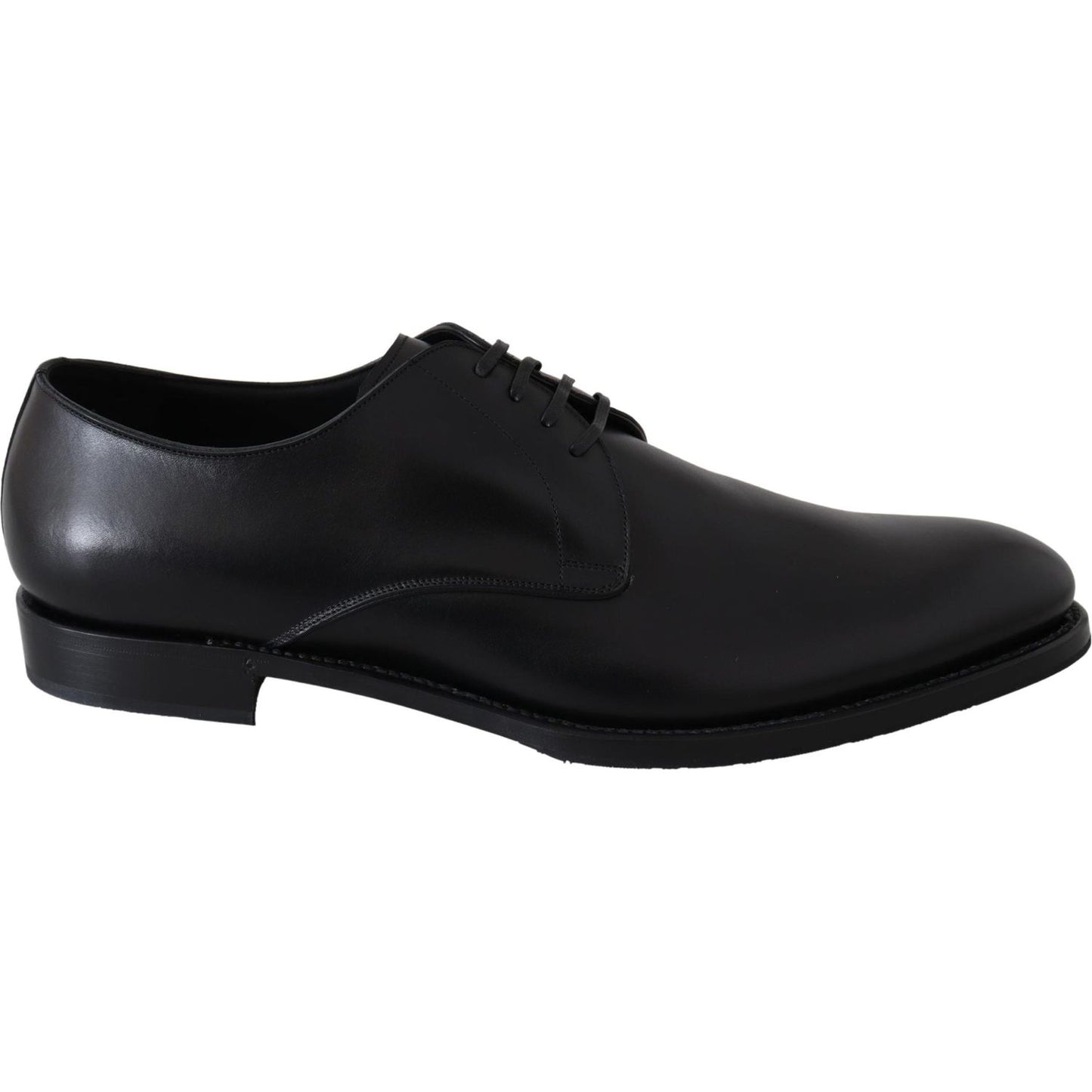 Dolce & Gabbana Black Leather SARTORIA Hand Made Shoes Dress Shoes