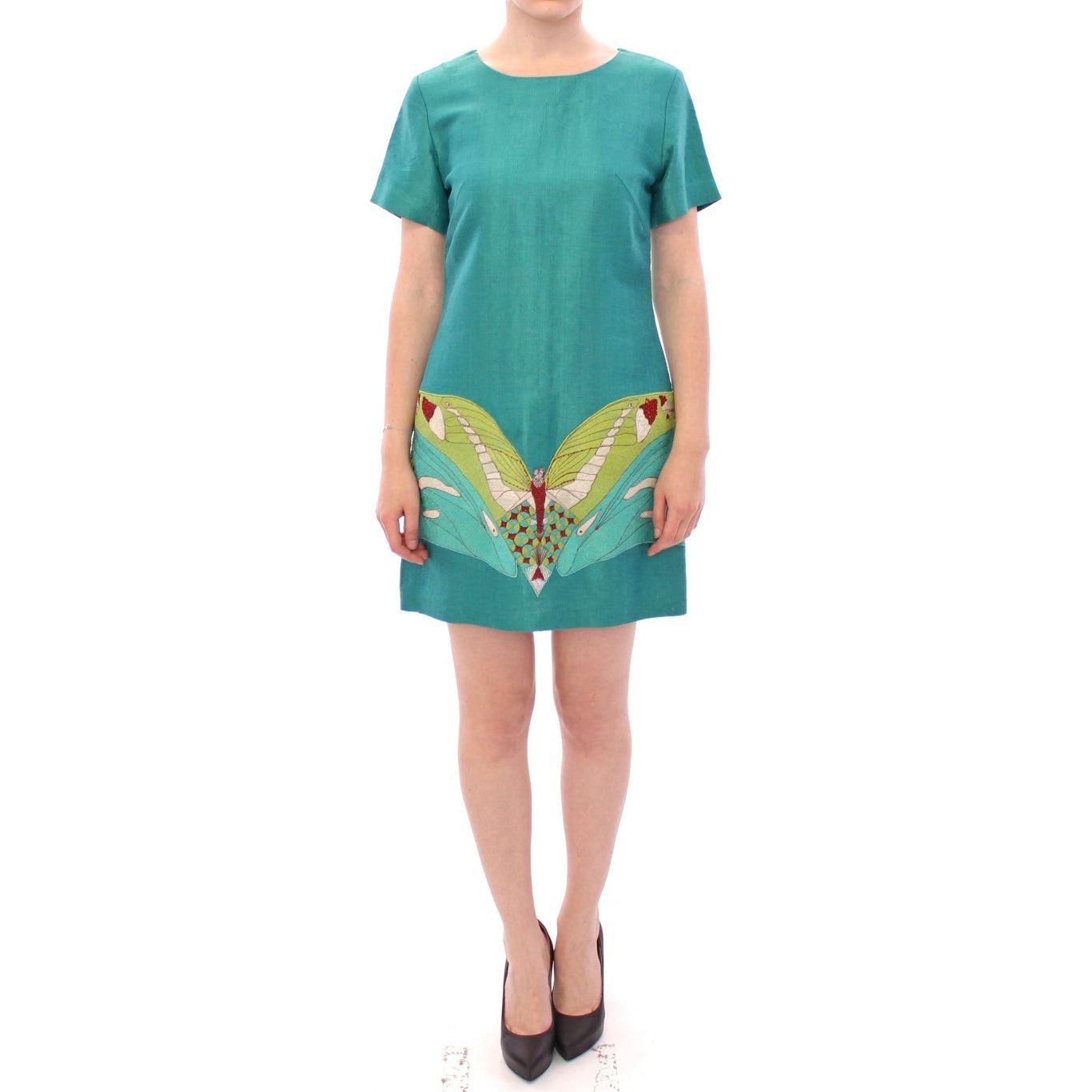 Lanre Da Silva Ajayi Green Above Knee Mini Dress GSS10132-1