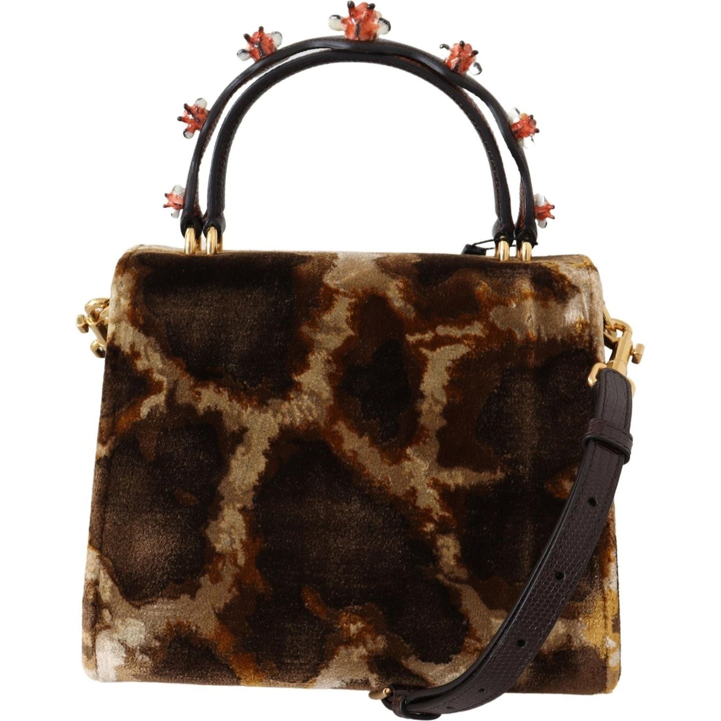 Dolce & Gabbana Brown Giraffe Crossbody Purse Borse WELCOME Purse VAS12215