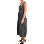Dolce & Gabbana Black White Pattern Cotton A-Line Dress DR2755-44