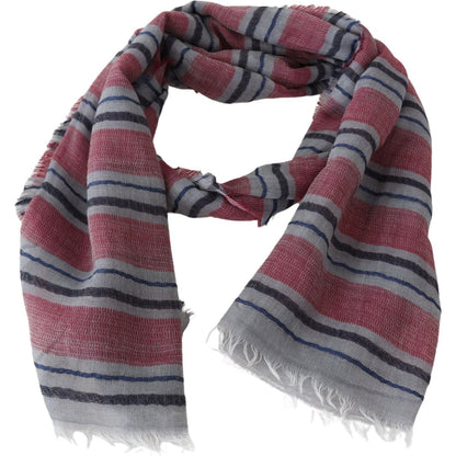 Missoni Multicolor Striped Wool Blend Unisex Neck Wrap Scarf