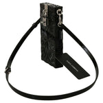 Dolce & Gabbana Black Crystal Plexiglass Cross Cigarette Case Holder SMYK485#2