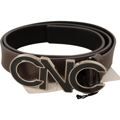Costume National Brown Letter Logo Buckle Belt WOMAN BELTS