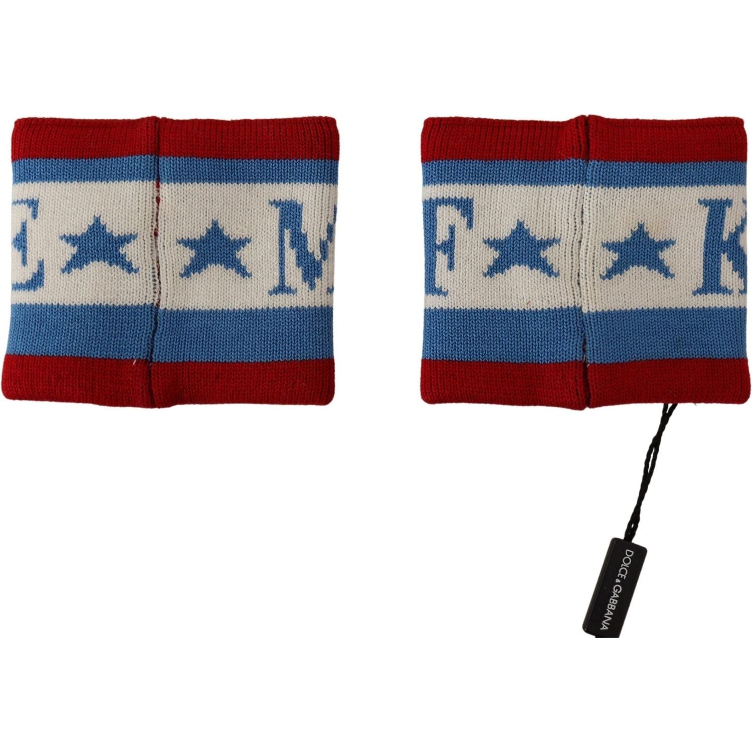 Dolce & Gabbana Multicolor King Of My Life Cashmere Wristband