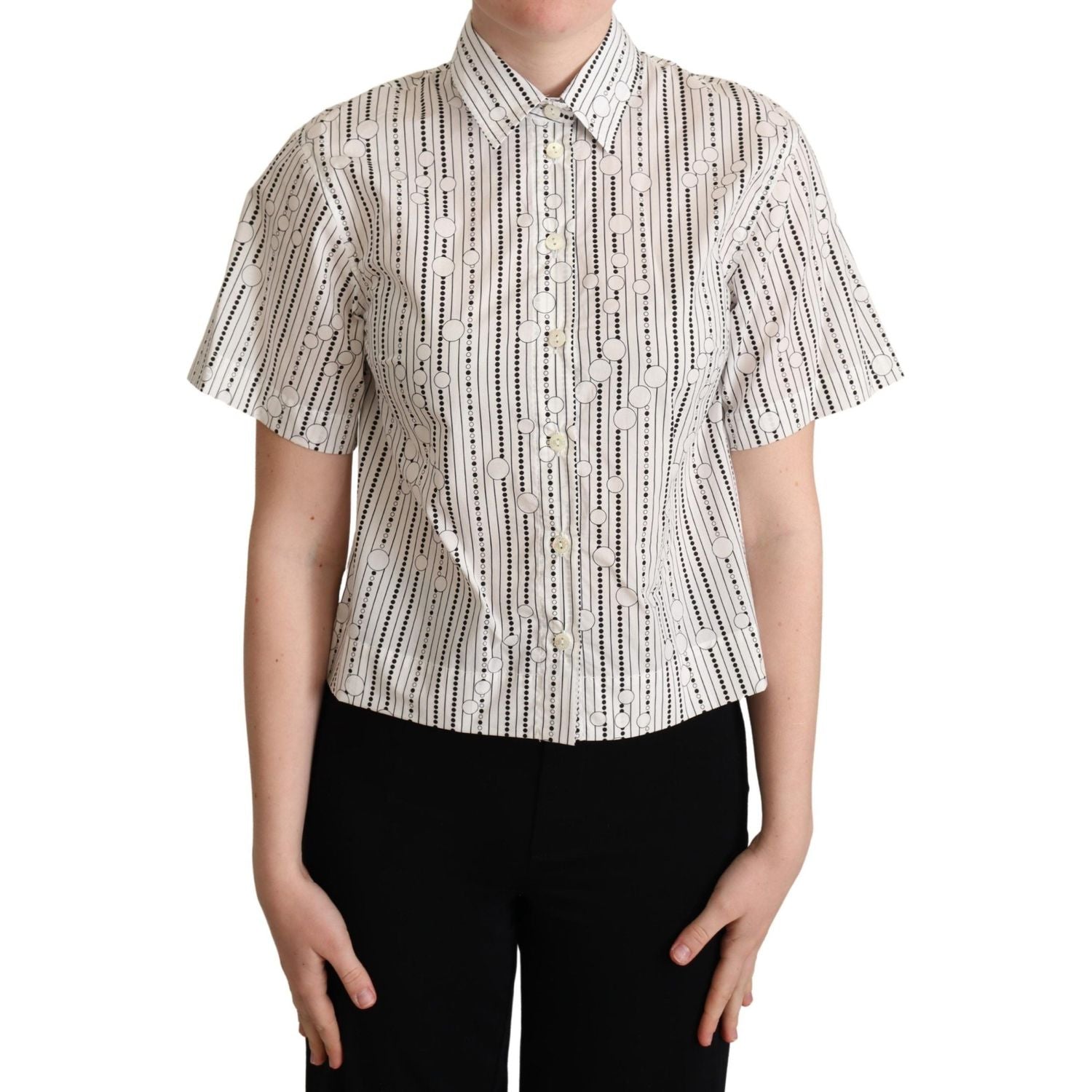 几何优雅领口 Polo 衫