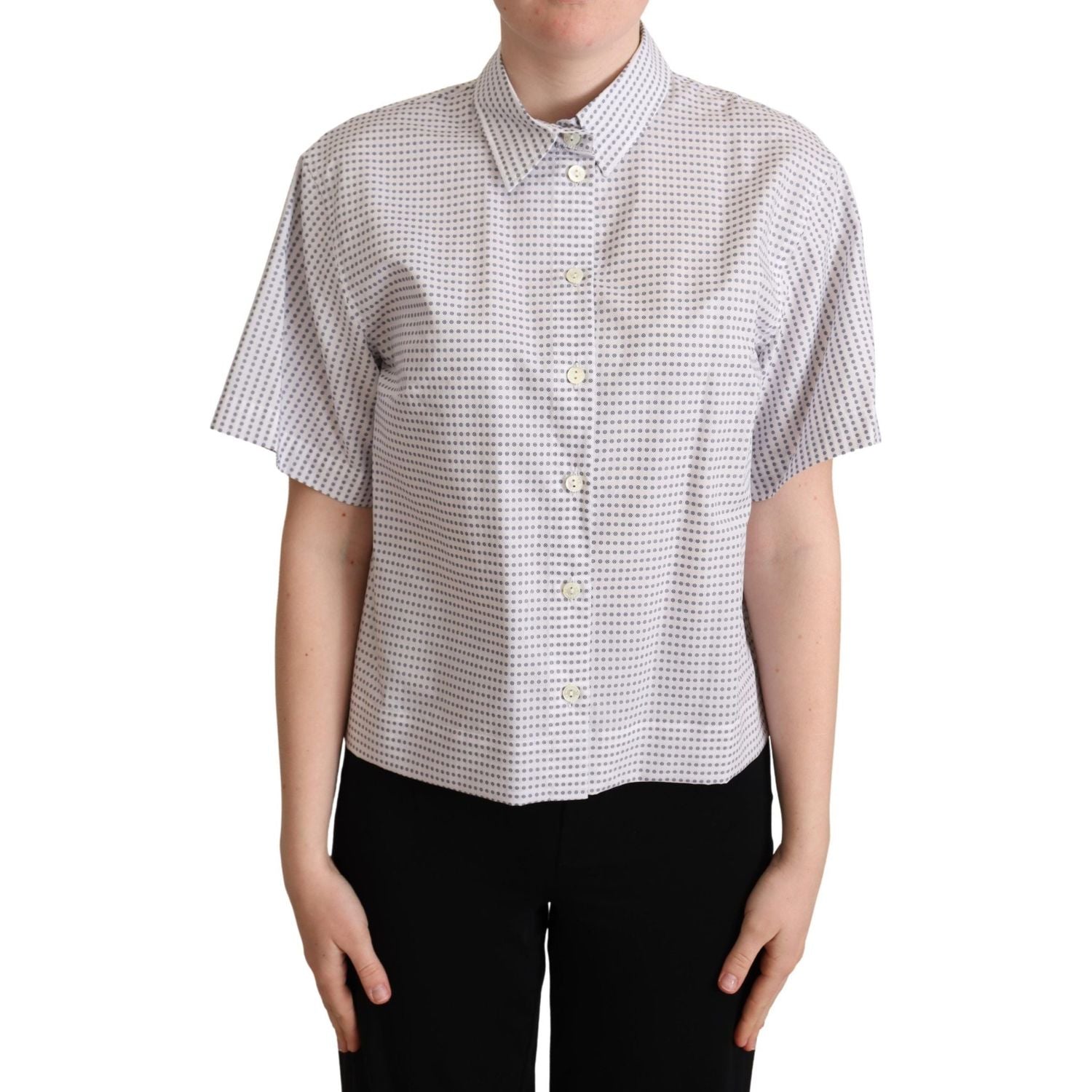 优雅圆点领 Polo 衫