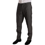 Dolce & Gabbana Elegant Martini Slim-Fit Wool Silk Suit Suit Dolce & Gabbana Dark Slate Gray