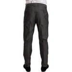 Dolce & Gabbana Elegant Martini Slim-Fit Wool Silk Suit Suit Dolce & Gabbana Dark Slate Gray