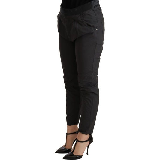 CYCLE Gray Mid Waist Slim Fit Skinny Cotton Trouser PAN71161 -26