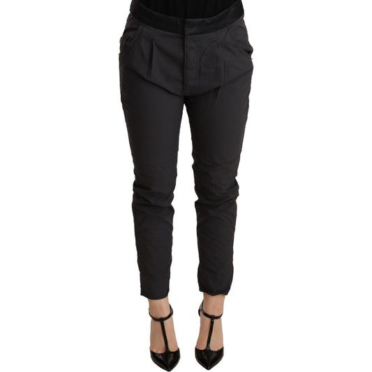 CYCLE Gray Mid Waist Slim Fit Skinny Cotton Trouser PAN71161 -26