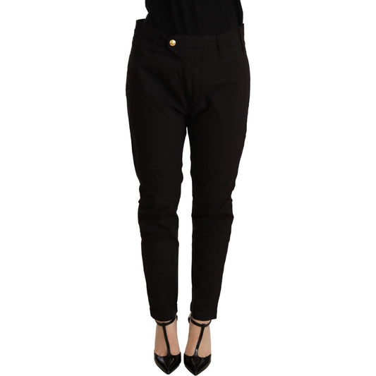 CYCLE Black Mid Waist BAGGY Fit Skinny Trouser PAN71162 -25