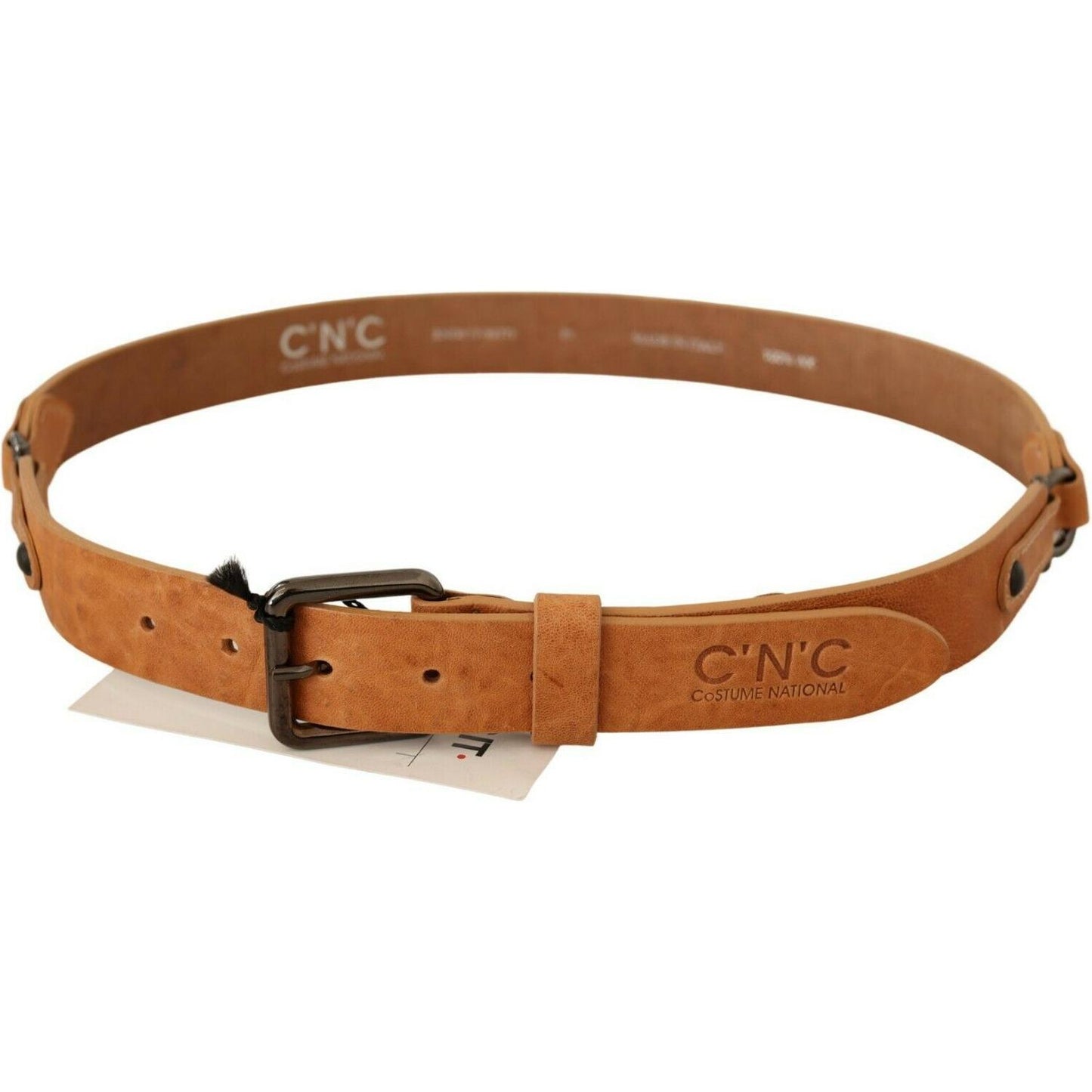 Costume National Light Brown Buckle Waist Belt BEL60988 - 85
