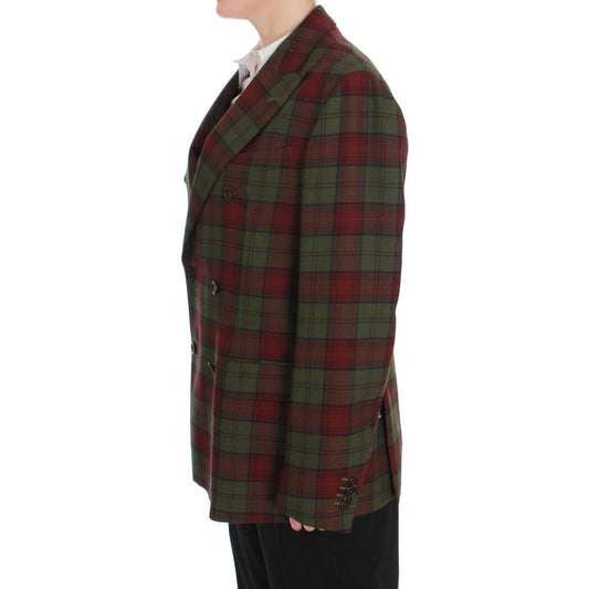 BENCIVENGA Green Wool Double Breasted Bordeaux SIG60232- 54