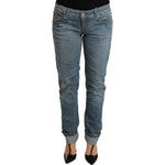 Acht Chic Washed Cotton Denim with Folded Hem Jeans & Pants Acht Dim Gray