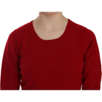 MILA SCHÖN Red Round Neck Pullover Cashmere Sweater TSH3896-M