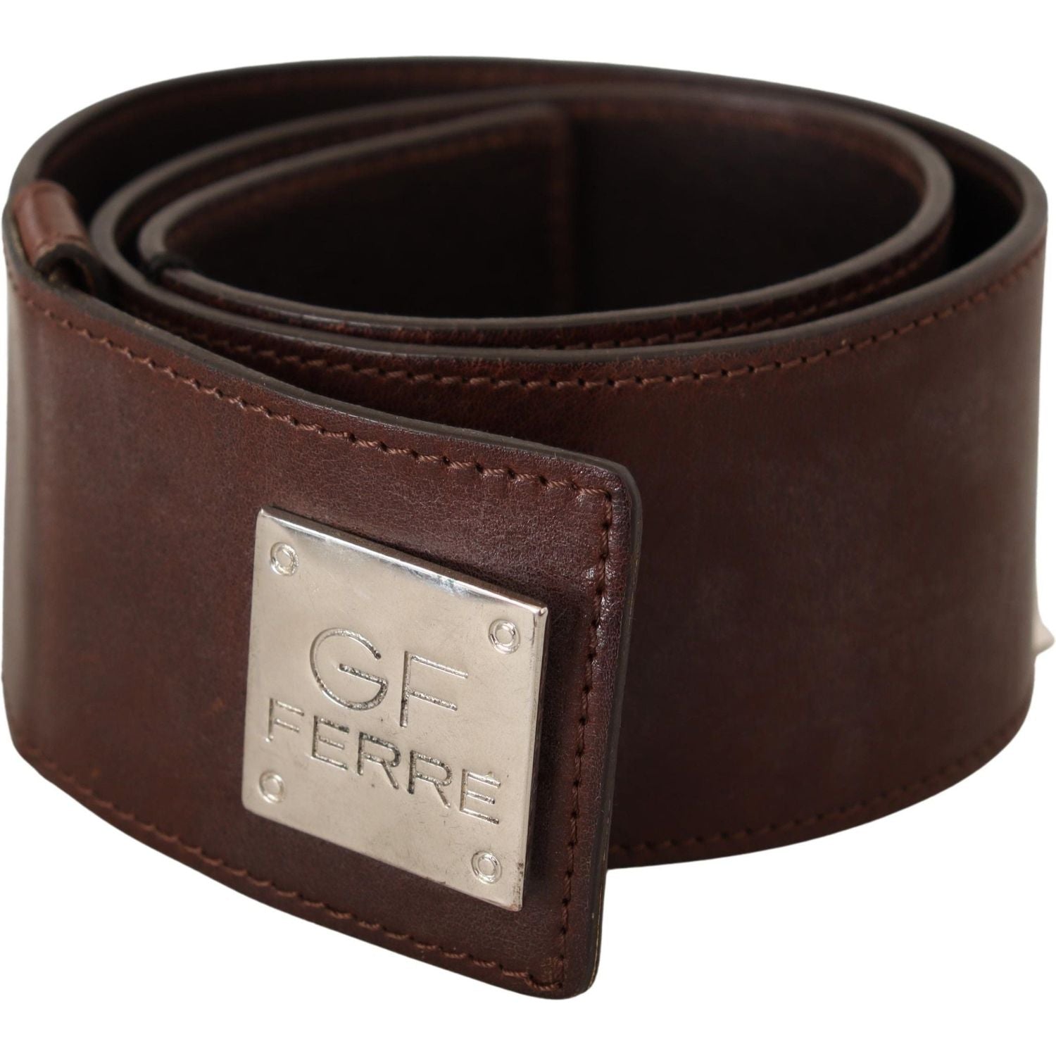 حزام أنيق من الجلد الأسود من مجموعة Costume National