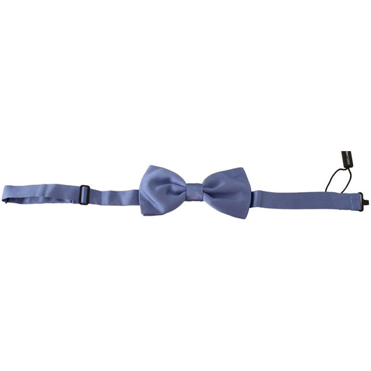 Dolce & Gabbana Purple 100% Silk Adjustable Neck Papillon Bow Tie FT3527
