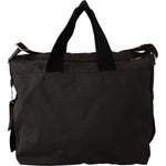 Dolce & Gabbana Black Denim Leather Shoulder Strap Messenger Bag VAS12857
