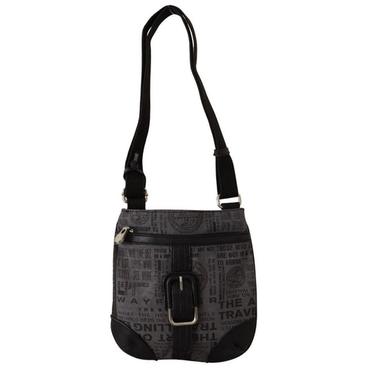 WAYFARER Gray Printed Logo Shoulder Crossbody Purse Bag VA8773