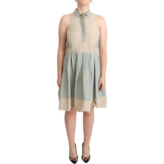Comeforbreakfast Multicolor Collared Sleeveless Sheath Dress DR28566 - 40