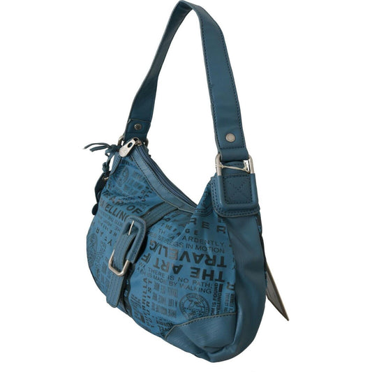WAYFARER Shoulder Handbag Printed Purse Women Blue VAS9190