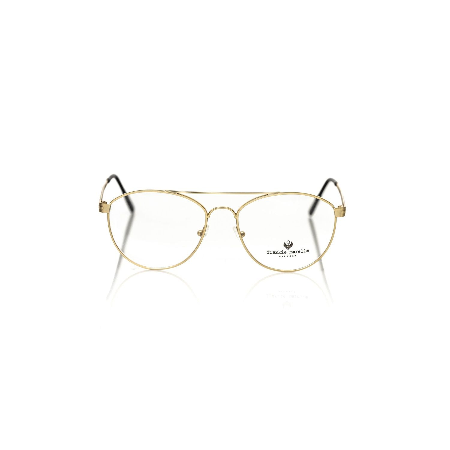 Frankie Morello Gold Metallic Fibre Glasses Frame