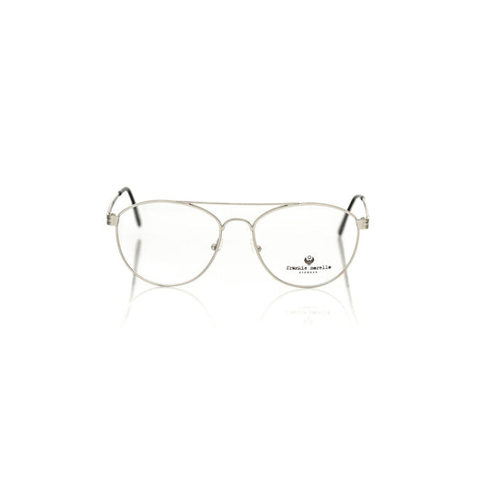 Frankie Morello Silver Metallic Fibre Glasses Frame