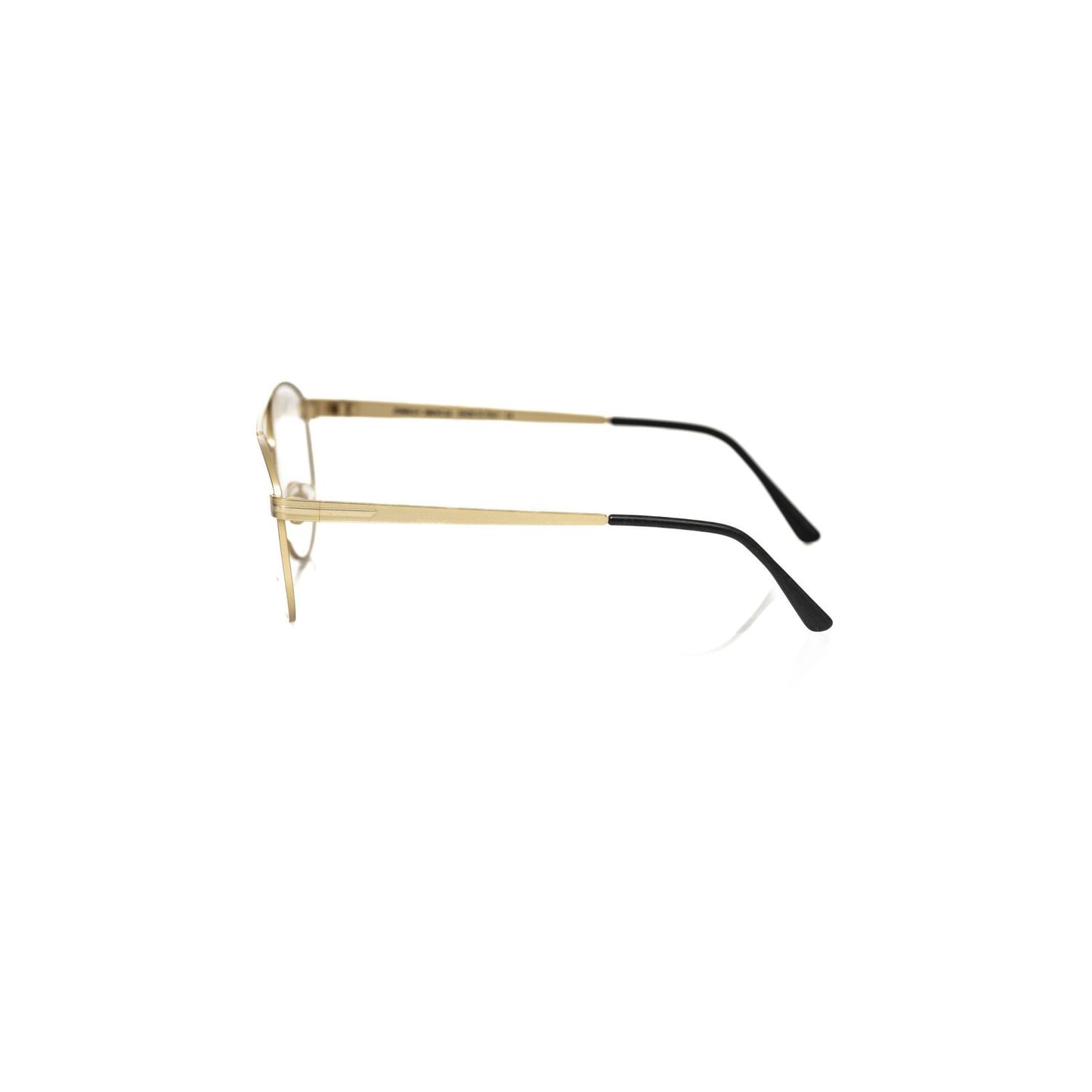 Frankie Morello Gold Metallic Fibre Glasses Frame