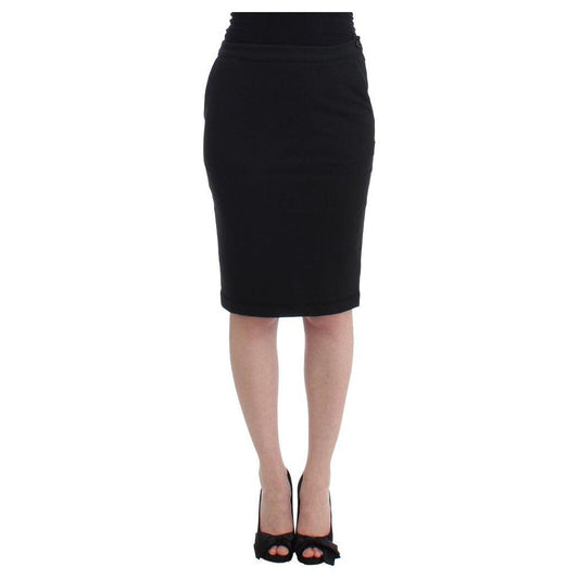 GF Ferre Black Straight Pencil Skirt SIG11528-5