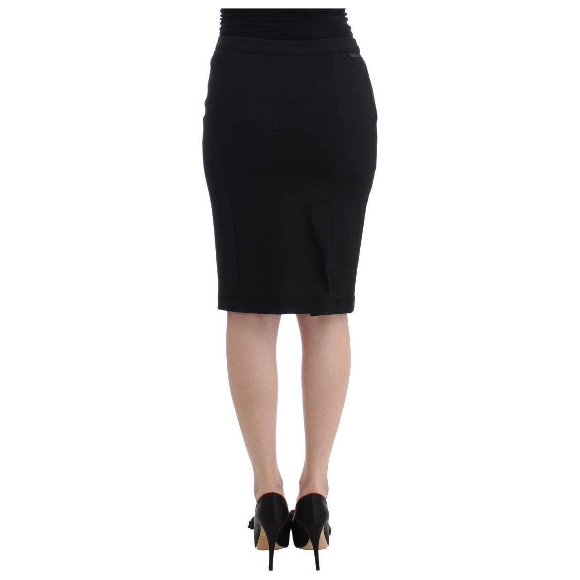 GF Ferre Black Straight Pencil Skirt SIG11528-5