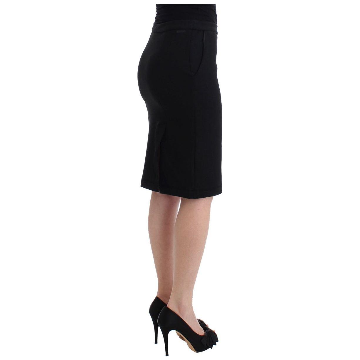 GF Ferre Black Straight Pencil Skirt SIG11528-5