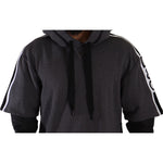 Dolce & Gabbana Gray Black Cotton Hooded #DGMILLENNIALS Sweater TSH7571- 46