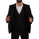 Dolce & Gabbana Black Slim Fit 2 Piece SICILIA Blazer JKT3038 - 48
