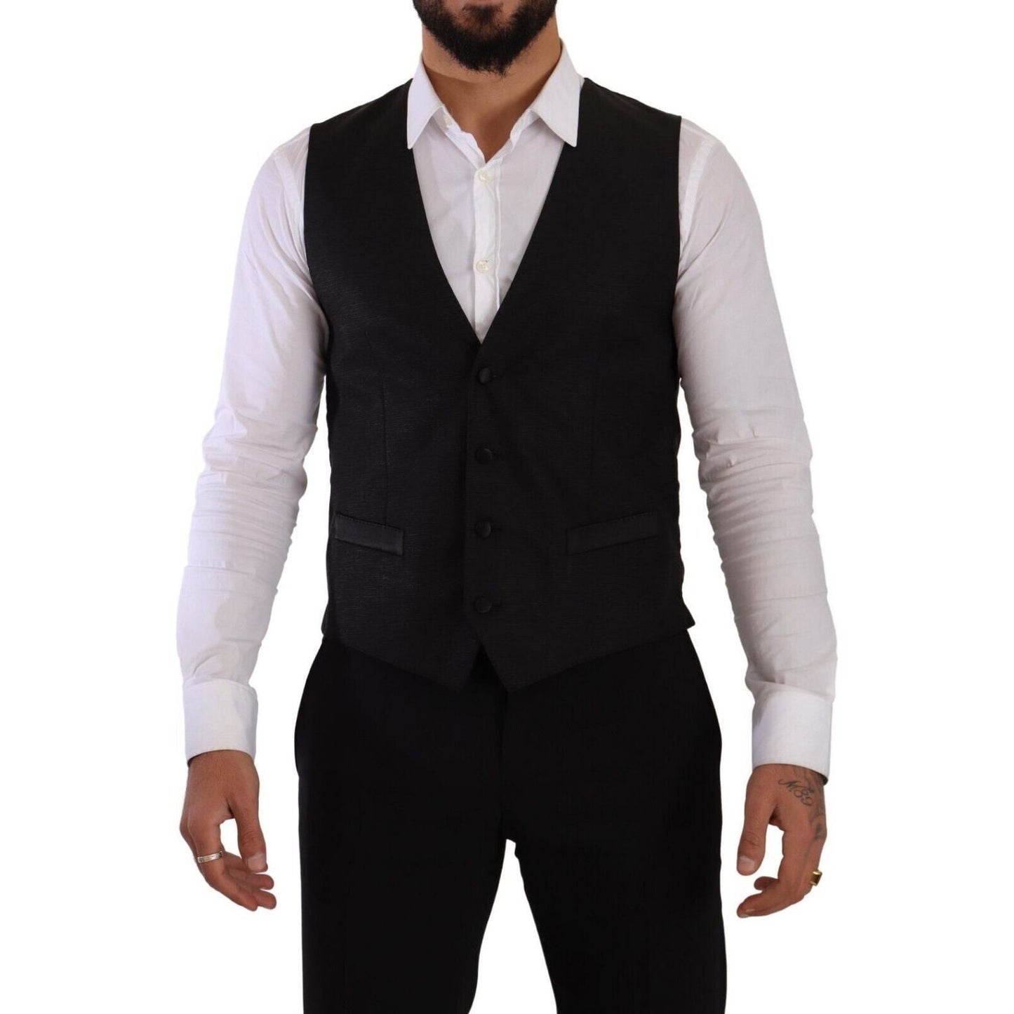 Dolce & Gabbana Black Slim Fit 2 Piece SICILIA Blazer JKT3038 - 48