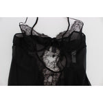 Dolce & Gabbana Black Silk Lace Babydoll Lingerie Top SIG30084-4