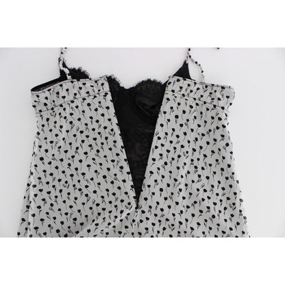 Dolce & Gabbana Black Silk Lace Babydoll Lingerie Top