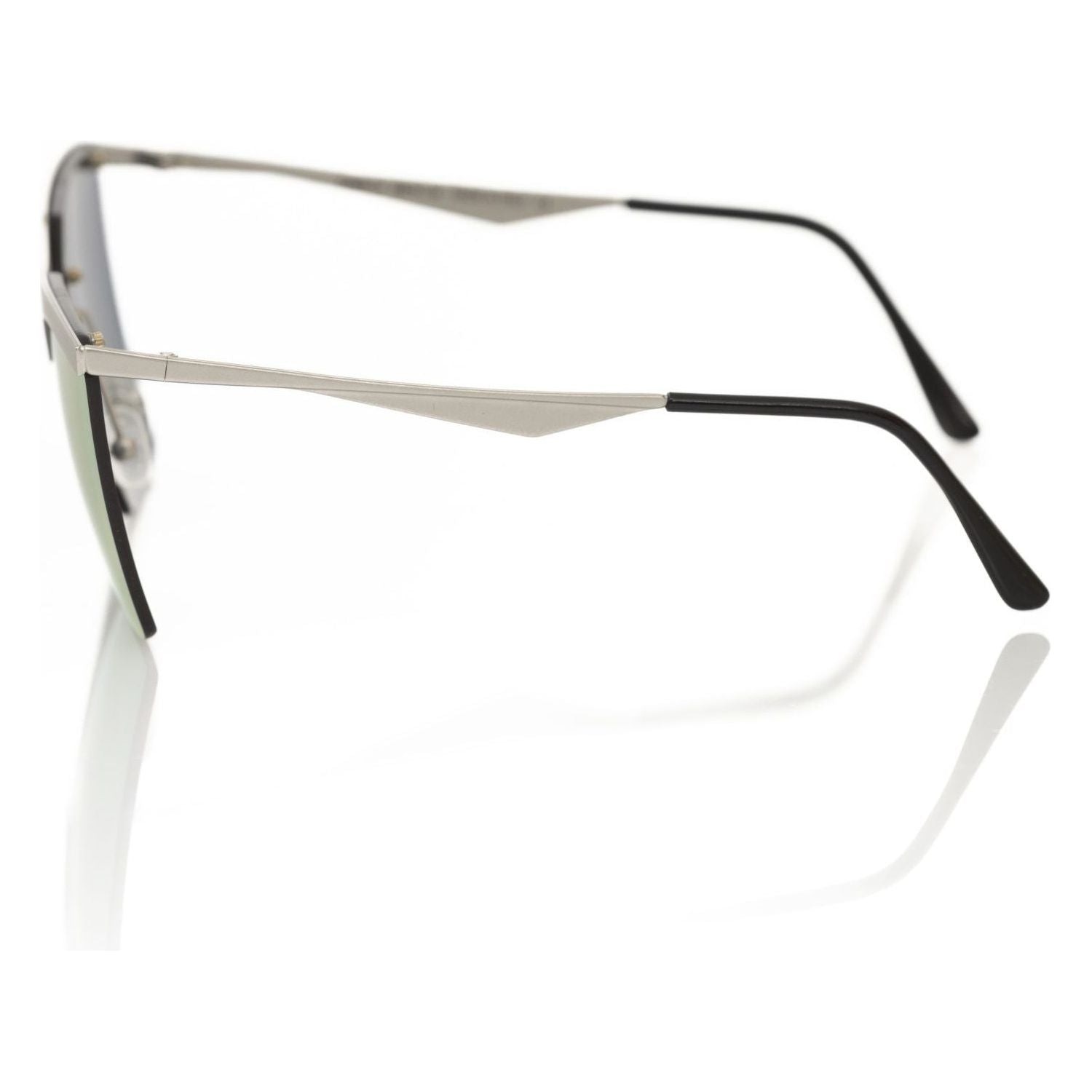 Frankie Morello Silver Metallic Women Sunglass