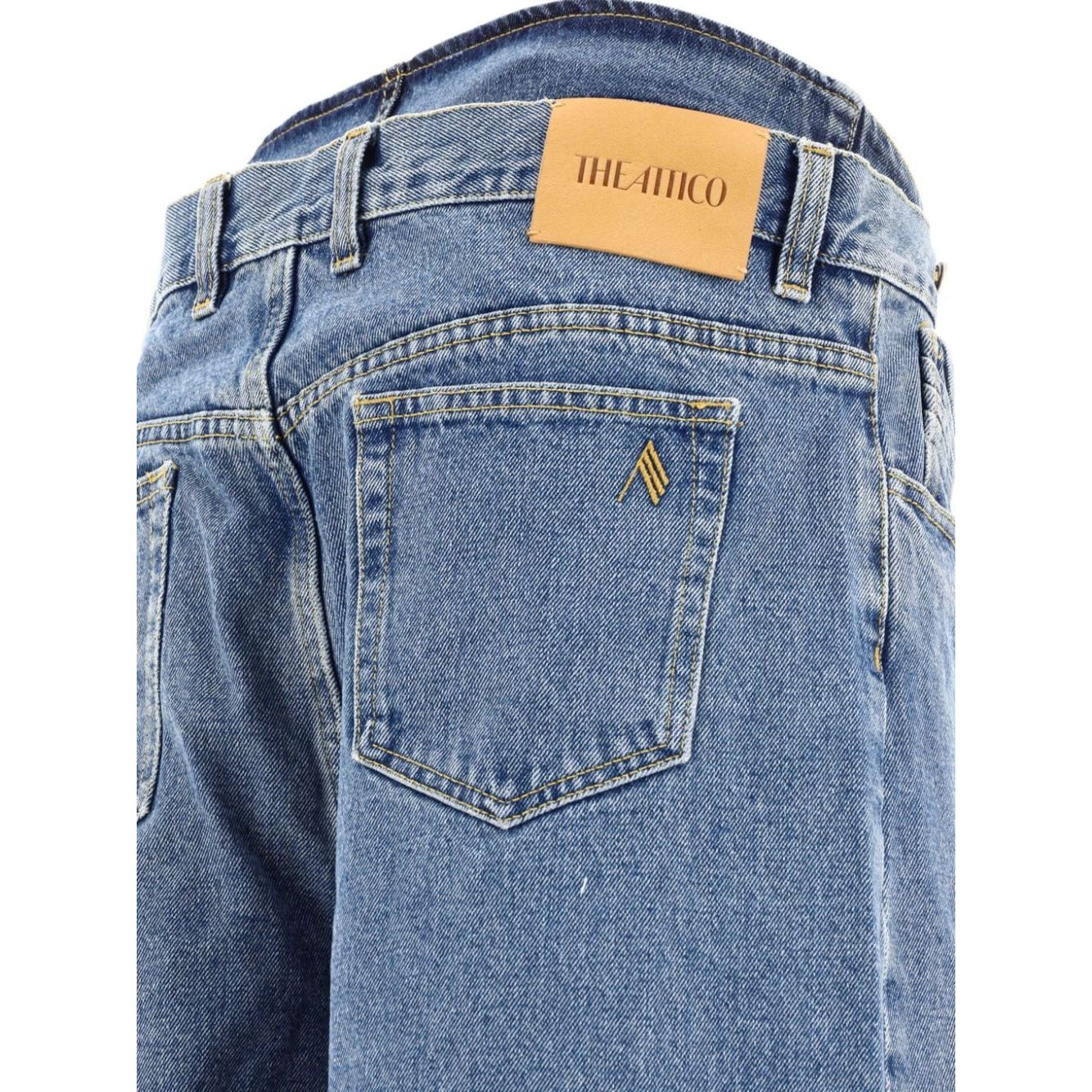 بنطلون جينز أتيكو باللون الأزرق الشفاف