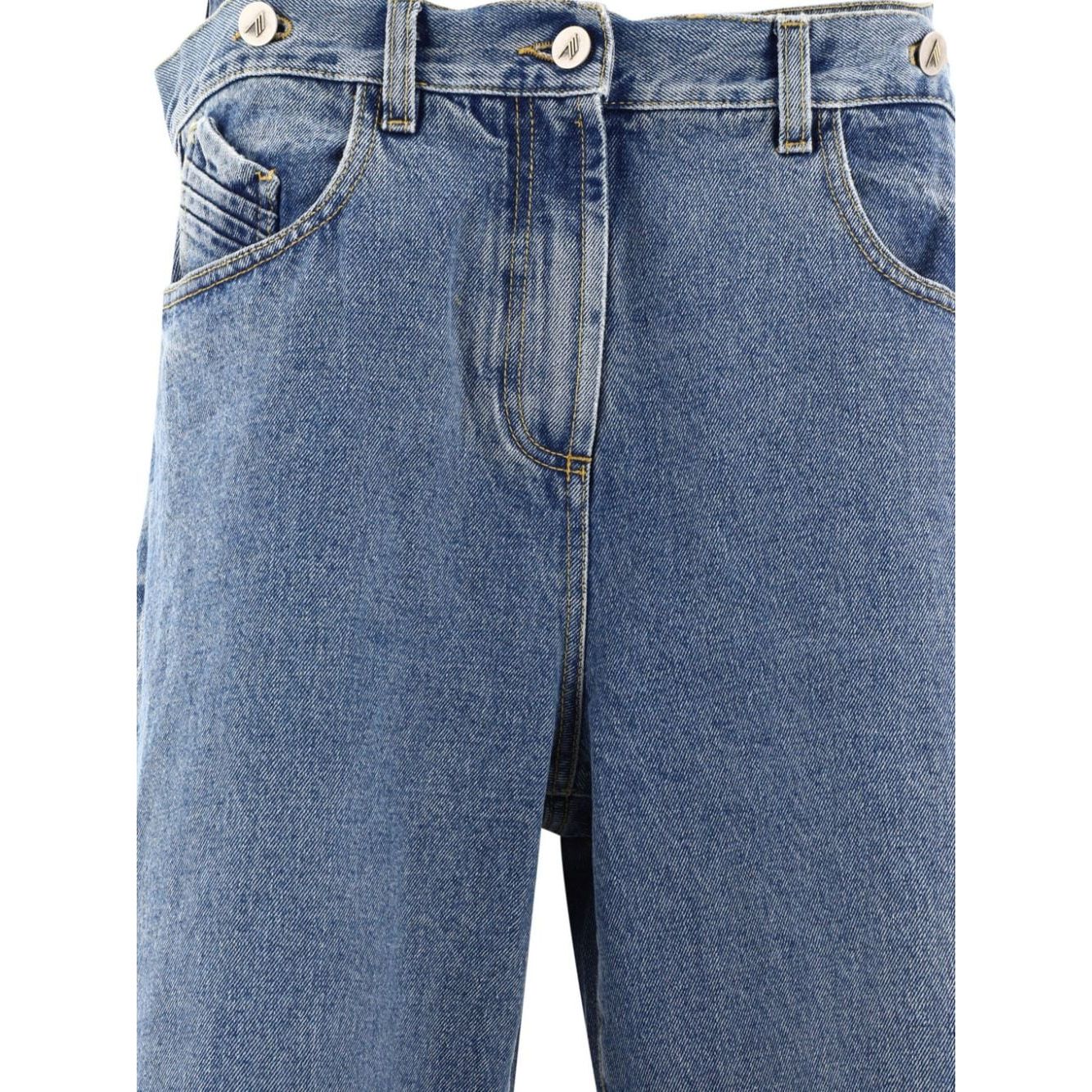 بنطلون جينز أتيكو باللون الأزرق الشفاف