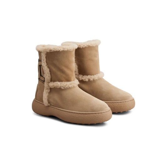 Tod's Kate suede and shearling ankle boots XXW09J0HQ60I0X590A