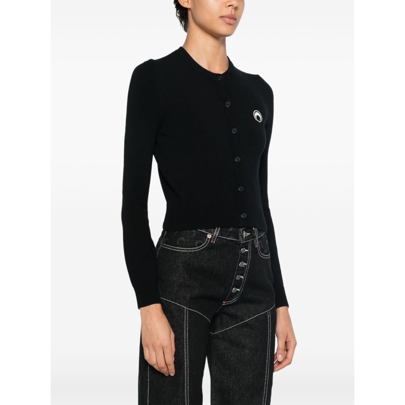 Marine Serre crew neck sweater