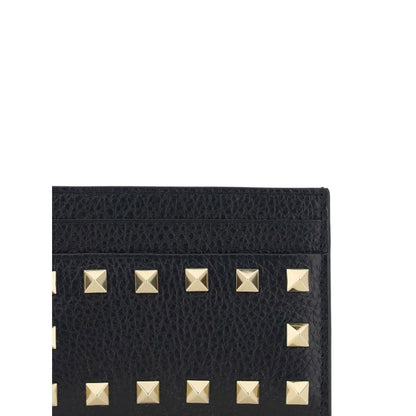 Valentino Garavani Rockstud leather card case