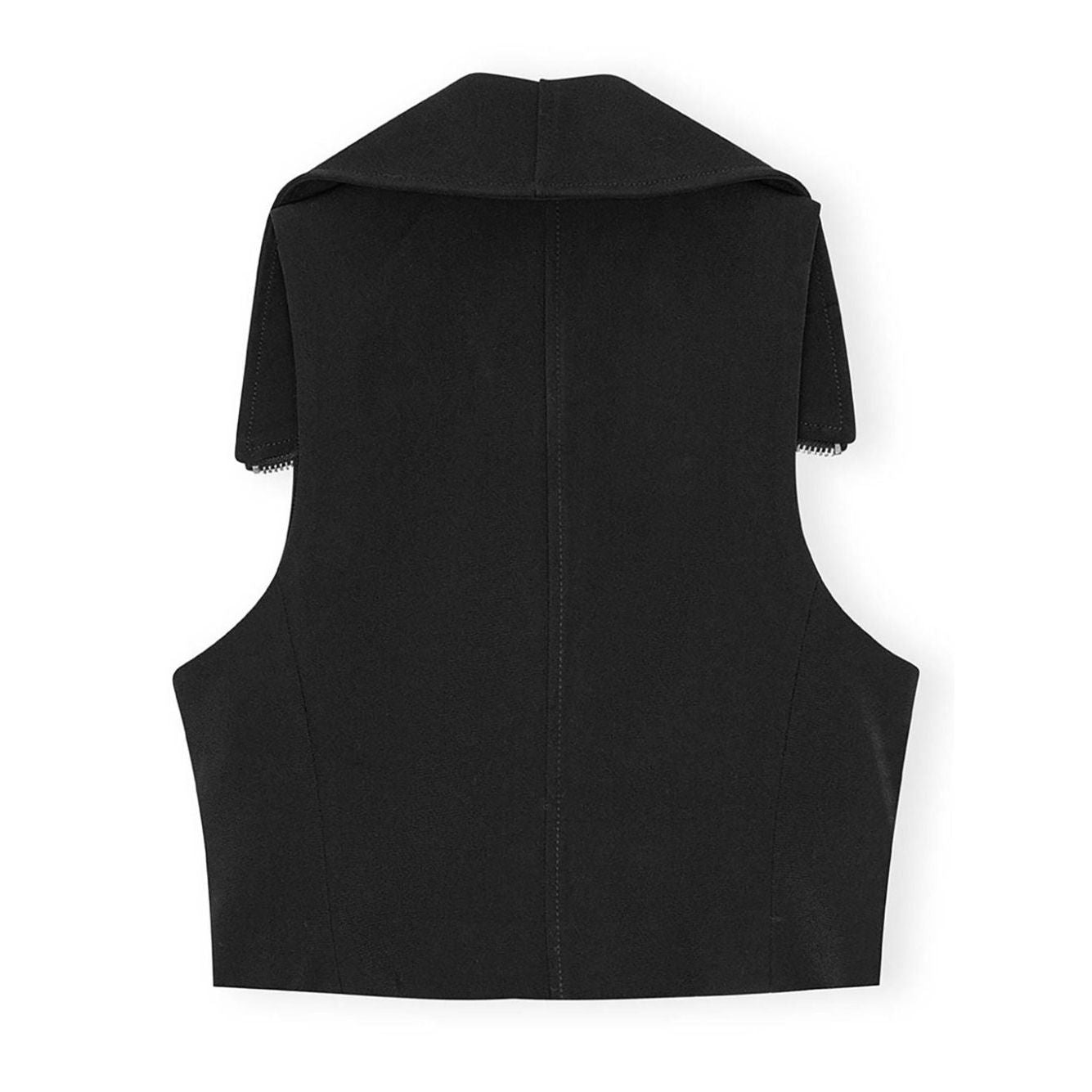 Front view with bag zipped and handles upright.