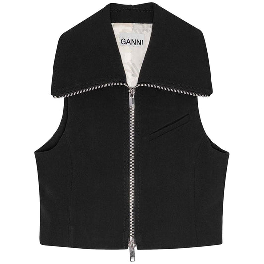 Ganni Sleeveless tank top with zip W0189099-P25